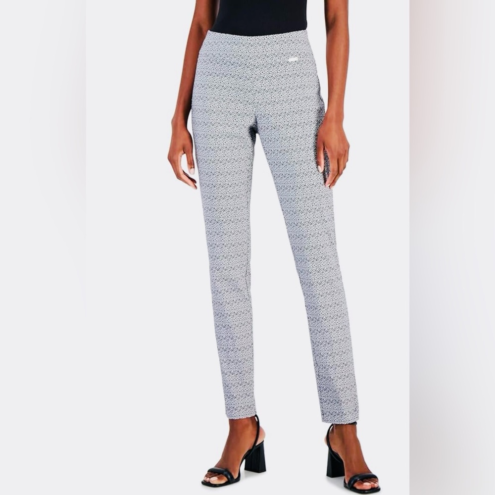 INC International Concepts Black and White Patterned Pants